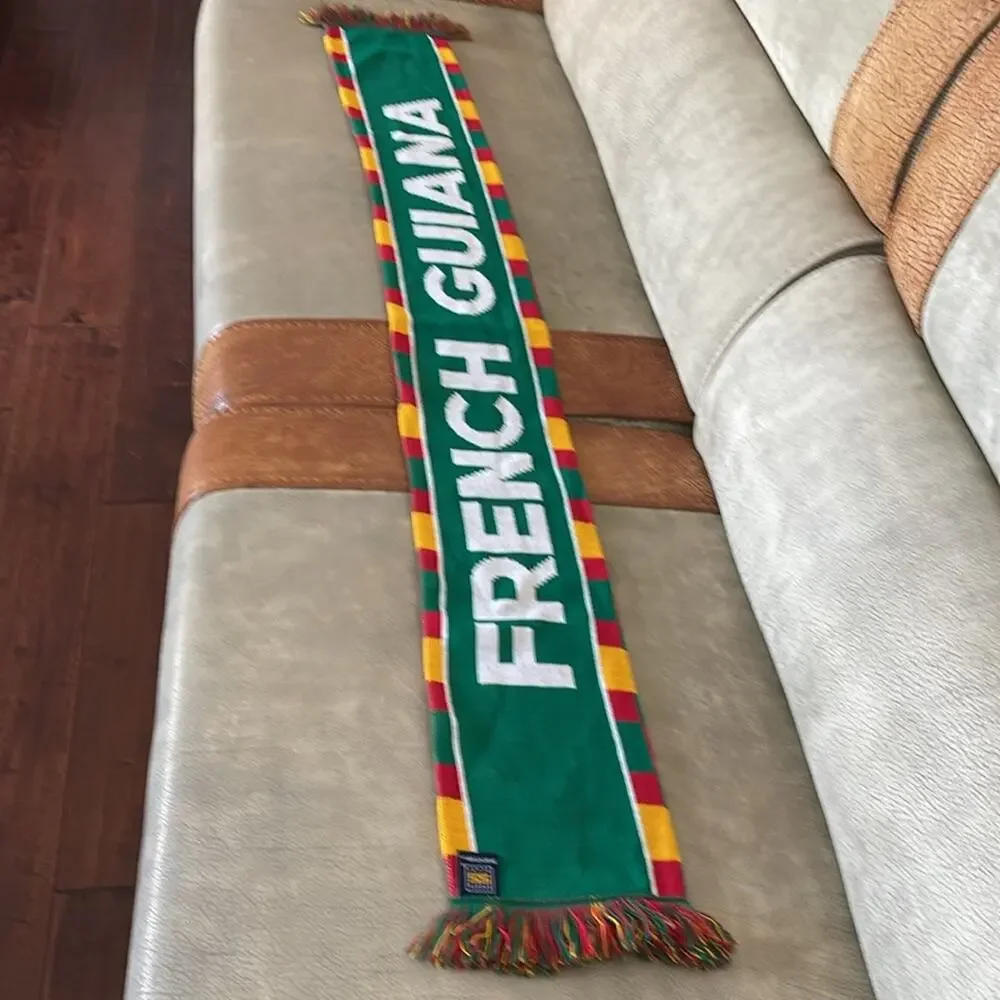 French Guiana Copa America Centenario Scarf USA 2016  Soccer Collectibles Green